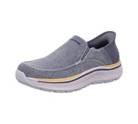 Skechers Remaxed Fenick, Slip-On Uomo, Tela Lavata Carbone, 42 EU