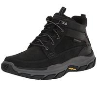 Skechers Respected Boswell, Stivali Uomo, Black Leather W Synthetic, 41.5 EU