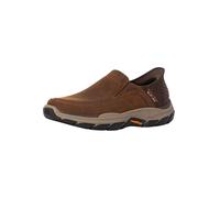 Skechers Respected Elgin Scarpe da Mocassino in Pelle Marrone Scuro da Uomo - EUR 43