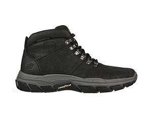 Skechers Respected Esmont, Stivaletto Uomo, Black Shadow, 41 EU
