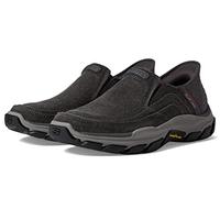 Skechers Mocassino da Uomo rispettato, Grigio Scuro, 45.5 EU