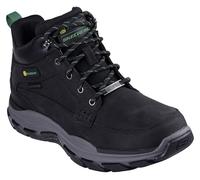 Skechers Respected Landin, Stivaletto Uomo, Black Leather/Trim, 41.5 EU