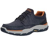 Skechers Respected-Loleto, Moc Toe Bungee Lace Slip On Uomo, Blu Mare, 46 EU X-Larga