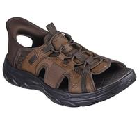 Skechers Sandali da Passeggio Slip-Ins Revolted SS Marroni Scuri Uomo - 42 EU