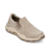 Skechers Rispettato-Fallston, Slip On in Tela Uomo, Tortora, 45 EU