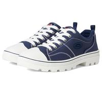 Skechers Roadies - True Roots, Scarpe da Ginnatica Donna, Blu Navy Canvas White Leather Trim Nvy, 41 EU