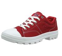 Skechers Roadies - True Roots, Scarpe da Ginnatica Donna, Rosso Red Canvas White Leather Trim Red, 41 EU