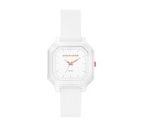 Skechers Rosencrans Orologio quadrato in silicone bianco a tre lancette (Modello: SR6376)