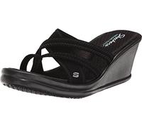 Skechers Rumblers Young At Heart, sandali con tacco da donna, Nero (Nero), 37.5 EU