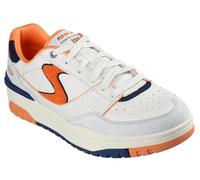 Skechers S-1992, Scarpe da Ginnastica Uomo, Natural Leather/Suede/Mesh/Orange Trim, 42.5 EU