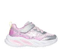 Skechers S-Lights: Cosmic Glow Sneaker in Argento/Multicolore, Taglia 23