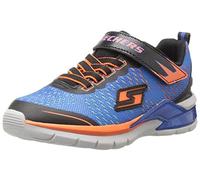 Skechers S Lights Erupters II-Lava Arc, Scarpa con Luci Baby (21, Blue/Orange)
