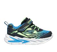 Skechers S Lights: Flex-Glow Ultra Sneaker in Nero/Blu/Lime, Taglia 22