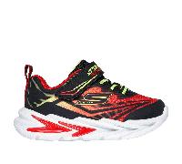 Skechers S-Lights: Flex-Glow Ultra Sneaker in Nero/Rosso, Taglia 24