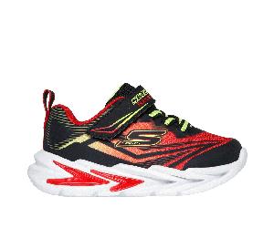 Skechers S-Lights: Flex-Glow Ultra Sneaker in Nero/Rosso, Taglia 24
