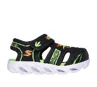 Skechers S-Lights: Hypno-Flash - Hydro-Fun Sandali in Nero/Lime, Taglia 25