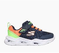 Skechers S-Lights: Lil' Glide-Step Lights Sneaker in Blu Navy Blue , Taglia 24