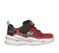 Skechers S-Lights: Meteor-Lights 2.0 Sneaker in Rosso/Nero, Taglia 26