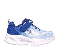 Skechers S-Lights: Sola Glow - Ombre Deluxe Sneaker in Blu Navy Blue/Blu Chiaro, Taglia 24