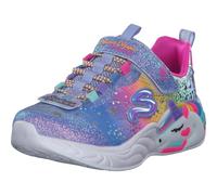 Skechers S-lights: Unicorn Dreams, Sneakers Bambine e ragazze, Bordo Multiplo In Tessuto Blu, 30 EU