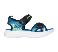Skechers MICROSPEC-Splash Sandalo, Nero, 4 UK Bambino