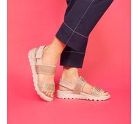 Skechers Sandali a fasce con velcro Arch Fit Footsteps con zeppa