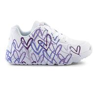 Skechers Sandali bambini JGoldcrown: Uno Lite - Spread the Love 314064L-WLPR in Bianco 28 1/2