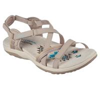 Skechers Sandali Bassi da Donna Reggae Slim Sun Array, Grigio Talpa, 39