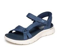 Skechers Sandali da donna Go Walk Flex Illuminate Hands Free Slip-ins da pesca, Blu mare, 36 EU Larga