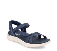 Skechers Sandali da donna Go Walk Flex Illuminate Hands Free Slip-ins da pesca, Blu mare, 41 EU Larga