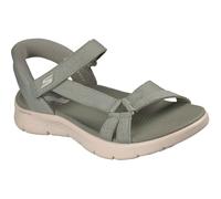 Skechers Sandali da donna Go Walk Flex Illuminate Hands Free Slip-ins da pesca, verde, 42 EU