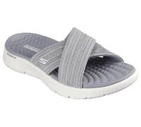 Skechers O- t-g Womens Sandals, Sandalo Go Walk Flex Impresso Donna, Tessuto Grigio, 37 EU