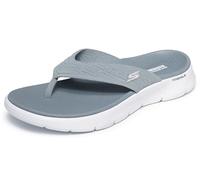 Skechers Sandali da donna On-the-go Go Walk Flex - SplendorFlip-Flop, Grigio Tessile, 39 EU