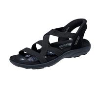 Skechers Reggae Slim Stretch Flex, Sandali Donna, Nero, 36 EU