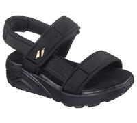 Skechers Sandali da ragazza, nero oro rosa, 30 EU