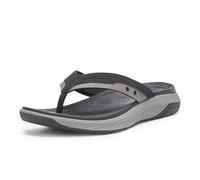 Skechers Silva-Falco, Sandali Uomo, Nero, 46 EU