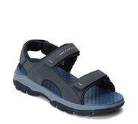 Skechers Aperti in Acqua, Sandali da Uomo Tresmen-Garo Open Toe Water, Antracite, 39.5 EU