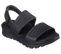 Skechers Foamies Arch Fit Footsteps-Sunny Days Sandalo da donna, Nero/nero, 36 EU