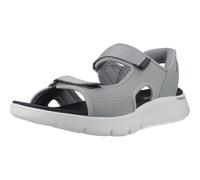 Skechers Sandali Go Walk Flex da Uomo, Grigio e Navy Tessile, 48.5 EU