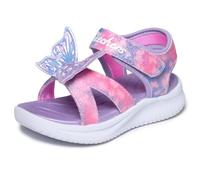 Skechers Sandali Jumpsters da bambina con farfalla, Lavanda/Multicolore, 6 Toddler