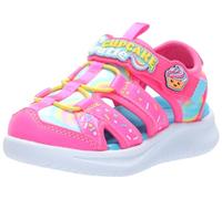 Skechers Sandali Jumpsters da bambina, Rosa acceso/multicolore, 10 Toddler