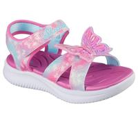 Skechers Sandali piatti per bambine Jumpsters Butterfly Brites, Rosa Multi, 2 Little Kid