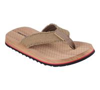 Skechers Sandali Tantrici Uomo, Tela Camel, 41 EU