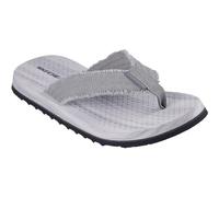 Skechers Sandali Tantrici Uomo, Tela grigia, 45 EU