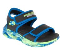 Skechers Sandali unisex per bambini, Nero, 34 EU