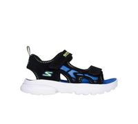 Skechers Sandali unisex per bambini, Nero, 34 EU