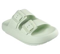 Skechers Sandalo da donna a due bande, verde lime, 41 EU