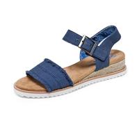 Skechers Sandalo da Donna Bobs Desert Kiss Adobe Princess, Navy, 36.5 EU