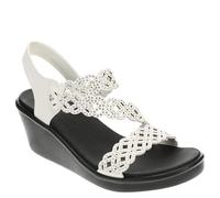 Skechers Sandalo da donna con zeppa Rumble on-Sassier DayZ, bianco, 38 EU