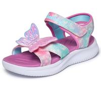 Skechers Sandalo da ragazza Jumpsters Butterfly BritesSandale, Pink Sparkle Synthetic Multi Trim, 32 EU